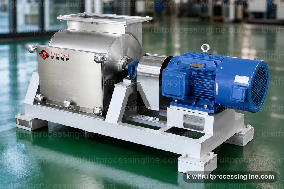 Industrial Kiwifruit Juice And Puree Line: Process Scope And Configuration Operating Stage industrial kiwifruit juice and puree line, process scope and configuration: low shear kiwi pulper operating stage